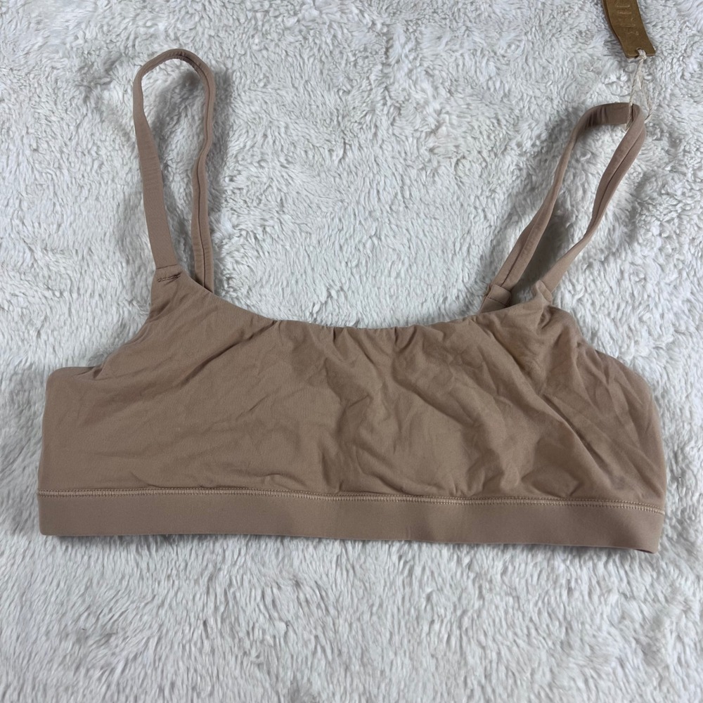 Skims Fits‎ Everybody Scoop Bralette Clay Beige BR-SCN-2025 Womens Small NWT